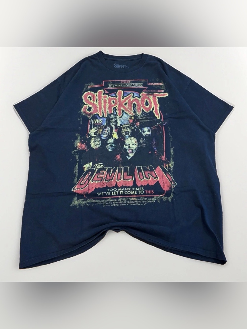 Slipknot The Devil In I T-Shirt Size XL The Nine Home Video VHS Band Tee Metal